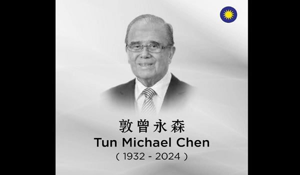 Bekas menteri, veteran MCA Tun Michael Chen meninggal dunia