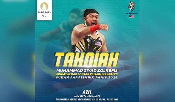 TPM ucap tahniah, Ziyad Zolkefli rangkul pingat perak