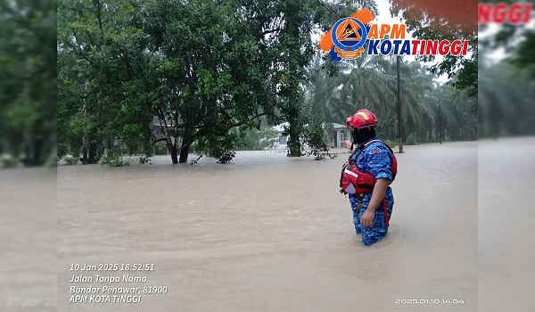 Banjir: Johor meningkat, Perak kekal pagi ini