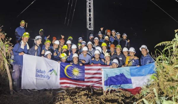 Bekalan elektrik ke Pantai Timur Sabah telah berjaya dipulihkan sepenuhnya malam tadi/Foto SESB