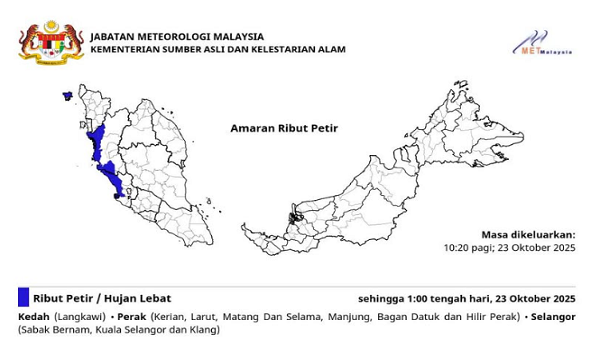 Foto Facebook MetMalaysia