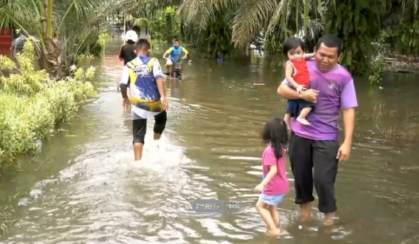 Keadaan banjir di Pulau Pinang