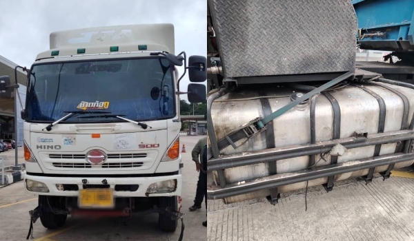 Tangki lori diubah suai, cubaan seludup 2,500 liter diesel di pintu sempadan negara