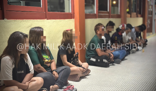 14 daripada mereka disahkan positif dadah / Foto AADK SIBU