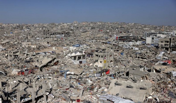 Keadaan Gaza yang sudah lenyap akibat dibom setiap hari oleh Rejim Zionis. Foto AFP