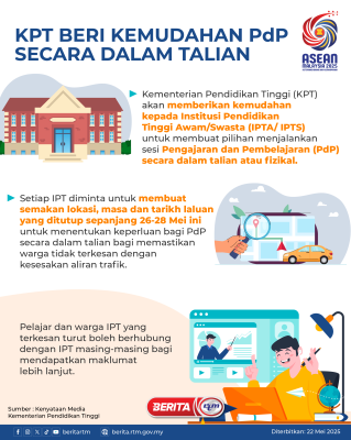 KPT BERI KEMUDAHAN PDP SECARA DALAM TALIAN