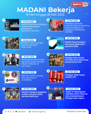 MADANI BEKERJA 19 MEI HINGGA 25 MEI 2025