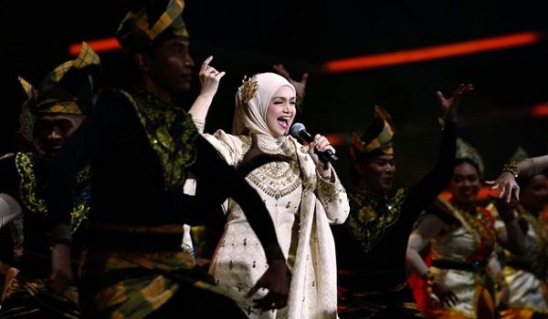 Datuk Seri Siti Nurhaliza pada Sambutan Ambang Tahun Baharu 2026 dan Pelancaran Tahun Melawat Melaka 2.0 di Klebang/ BERNAMA