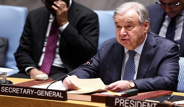 Setiausaha Agung Pertubuhan Bangsa Bersatu (PBB) Antonio Guterres / FOTO AFP