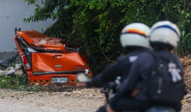 Keadaan di pesisir pantai Cebu pasca gemba bumi/REUTERS