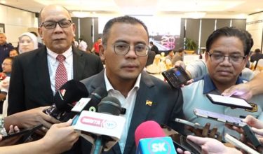 Datuk Seri Amirudin ditemu bual pemberita pada Majlis Pelancaran JALUR Selangor / Foto RTM