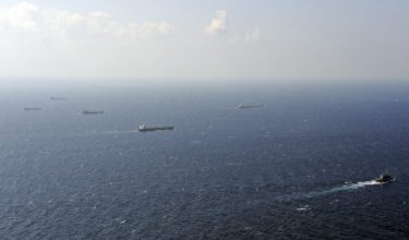 Gambar fail laluan perkapalan di Teluk Aden - AFP