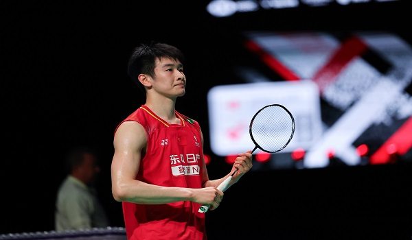 HORSENS (Denmark), May 1 -- China men’s singles player Li Shi Feng in action against Malaysia’s Justin Hoh in their quarter-final match at the BWF Thomas and Uber Cup Finals 2026 at Forum Horsens today.

Li Shi Feng won 21-14, 21-13.

-- fotoBERNAMA (2026) COPYRIGHT RESERVED