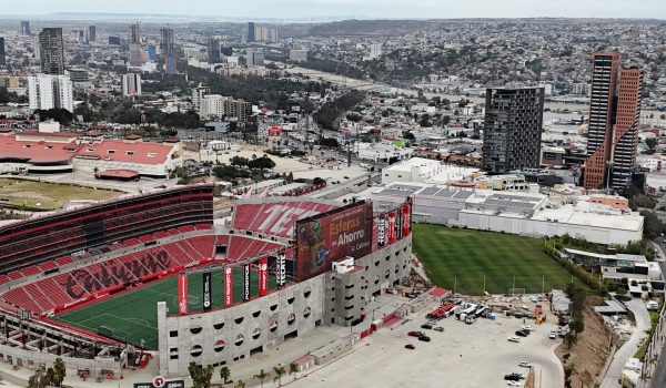 A drone view shows Club Tijuana Xoloitzcuintles de Caliente's training facilities after the club announced the city will serve as the FIFA World Cup 2026 base camp for Iran’s national team, which Mexican President Claudia Sheinbaum said will stay in Mexico and travel to the United States for its three matches after Washington declined to host the squad, in Tijuana, Mexico, May 26, 2026. REUTERS/Aimee Melo