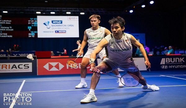 Wei Chong-Kai Wun gagal ke peringkat akhir Terbuka Hylo 2025 selepas tewas  straight set 21-16, 21-15 dengan pasangan dari Indonesia Sabar Karyaman Gutama-Moh Reza Pahlevi Isfahani /Foto FB Badminton Association of Malaysia - BAM