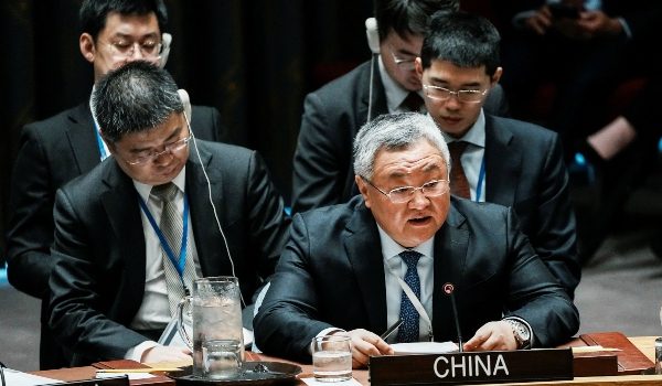 Fu Cong berucap pada mesyuarat Majlis Keselamatan PBB di New York/Foto REUTERS