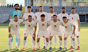 Barisan pemain Iran pada perlawanan persahabatan antarabangsa antara Iran dan Gambia di Antalya, selatan Turkiye, pada 29 Mei 2026, sebagai sebahagian daripada persiapan mereka menghadapi Piala Dunia FIFA 2026/ AFP