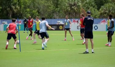 Sesi latihan pasukan England menjelang Piala Dunia 2026/ REUTERS