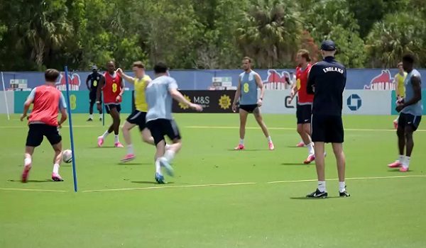 Sesi latihan pasukan England menjelang Piala Dunia 2026/ REUTERS
