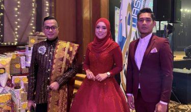 DJ 3 Suara NASIONALfm, Sonic Hussein (dari kiri), Dyya Nawai dan Nazrie Fahmie