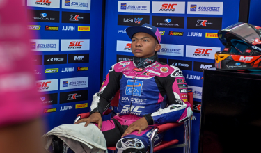 Hakim Danish optimis sasaran meraih kedudukan podium mampu dicapai dengan kerja keras sepanjang musim./BERNAMA