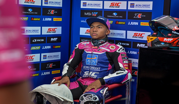 Hakim Danish optimis sasaran meraih kedudukan podium mampu dicapai dengan kerja keras sepanjang musim./BERNAMA