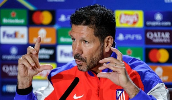 Ketua jurulatih Atletico Madrid, Diego Simeone/Foto AFP