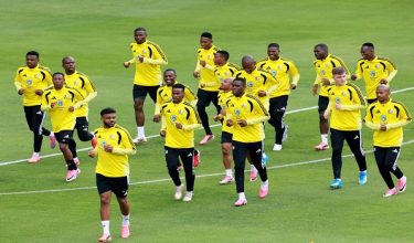 Soccer Football - FIFA World Cup 2026 - South Africa Training - Estadio Hidalgo, Pachuca, Mexico - June 3, 2026 South Africa players during training REUTERS/Henry Romero