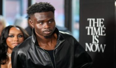 Arsenal star Bukayo Saka attends the 'Bukayo Saka: The Time is Now' documentary premiere, in New York City, U.S., June 3, 2026.  REUTERS/Eduardo Munoz