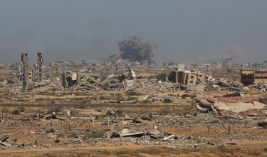 Puluhan serangan udara dan tembakan artileri menyasarkan beberapa kawasan di seluruh Gaza/AFP