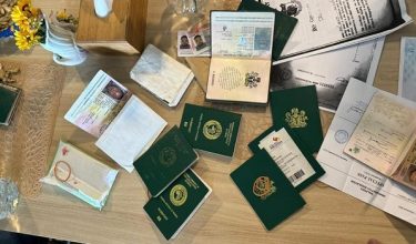 Pasport palsu yang dirampas JIM