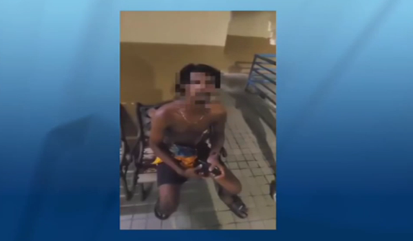 Tangkap layar video tular lelaki warga asing disyaki mencabul seorang wanita di Bayan Lepas, Isnin lalu