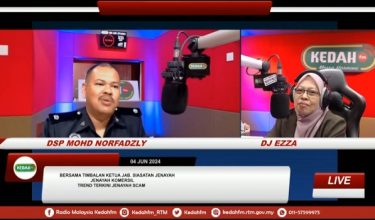 DSP Mohd Norfadzly ketika menjadi tetamu program Bual Bicara  di konti Kedahfm