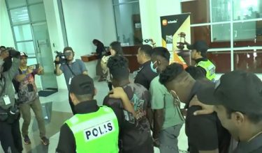 Ganggu ketenteraman di balai polis, tiga didakwa