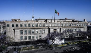 General view of the Supreme Court of Justice building in Mexico City on March 1, 2026. (Photo by Yuri CORTEZ / AFP)