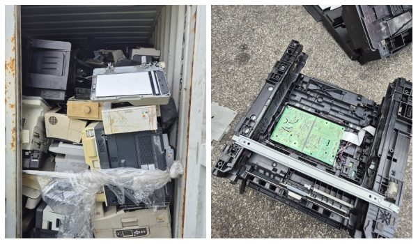 AKPS mengesan sisa elektronik, besi buruk dalam tujuh kontena di Pelabuhan Klang/Foto AKPS Pelabuhan Klang