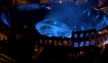 Lokasi perasmian Sukan Musim Sejuk Milan-Cortina 2026 di Verona Olympic Arena. Foto Reuters