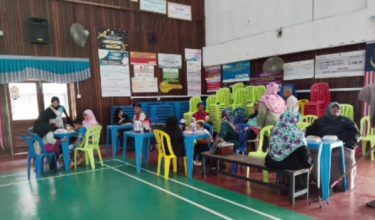 Menurut Sekretariat Jawatankuasa Pengurusan Bencana Daerah Raub dua keluarga dilaporkan terjejas dalam banjir kilat pagi tadi/Foto RTM