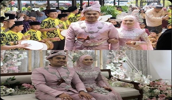 Muhammad Iman Zainurin, selamat diijab kabul dengan pilihan hati, Wan Zainatul Fathiah Wan Zin di rumah Abang Jamil di Shah Alam, hari ini.