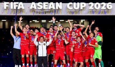 Skuad Garuda meraikan kemenangan selepas menewaskan Thailand 4-2 dalam Piala ASEAN FIFA 2026/Foto ASEAN Football