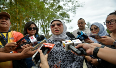 Menteri Pembangunan Wanita, Keluarga dan Masyarakat Datuk Seri Nancy Shukri ditemui pemberita pada Program Nyamai Sarawak Gastronomy Festival 2025 di Kampung Budaya Sarawak, Santubong/BERNAMA