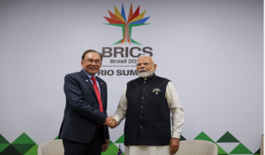 Perdana Menteri, Datuk Seri Anwar Ibrahim (kiri) bersama Perdana Menteri India, Narendra Modi/BERNAMA