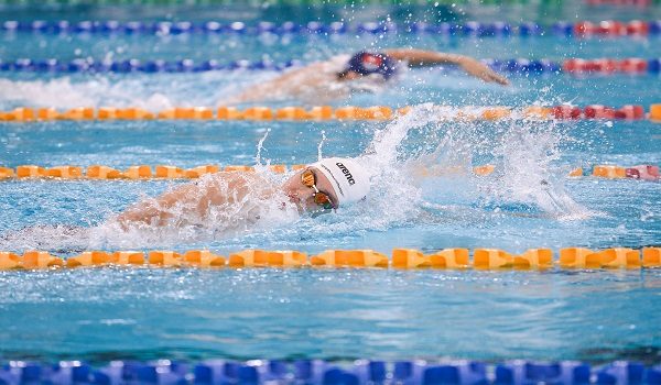Aksi perenang negara, Hoe Yean Khiew, dalam acara 200 meter gaya bebas pada Kejohanan Renang Umur Berkumpulan Malaysia 2026 di Pusat Akuatik Nasional, hari ini/ BERNAMA