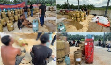 Dua lelaki bukan warganegara berusia bawah 30 tahun turut ditahan dalam serbuan/Foto Bernama