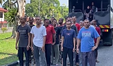Antara 29 PATI yang didakwa di Mahkamah Sesyen Kota Bharu hari ini