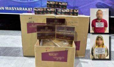 Sepasang suami isteri ditahan bagi membantu siasatan/Foto PGA Briged Tenggara