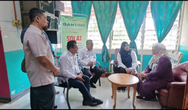 Kunjungan ziarah sebagai memberi sokongan moral, selain meluangkan masa menyantuni keluarga pelajar