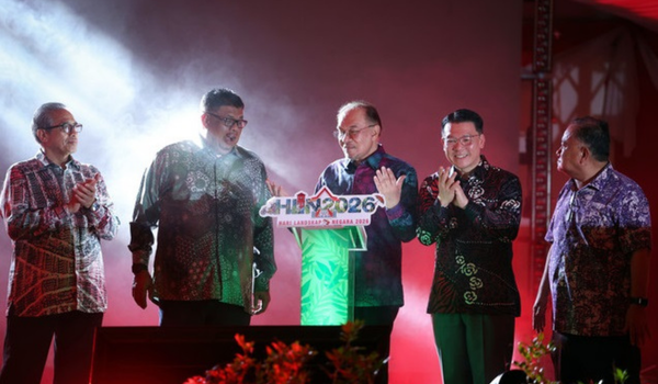 Majlis Perasmian Sambutan Hari Landskap Negara 2026 di Stadium Hang Jebat Krubong, Krubong/ BERNAMA
