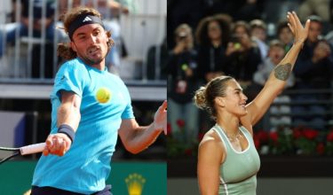 Pemain tenis Republik Czech, Tomas Machac (kiri) dan jaguh Belarus, Aryna Sabalenka teruskan perjuangan di Terbuka Itali/Foto REUTERS