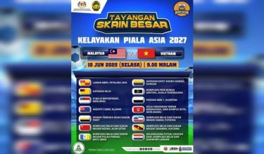 Lokasi tayangan skrin besar - FB JBSN